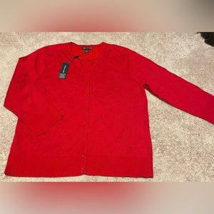 NWT. Red Heart Embodied Cardigan. size XL
